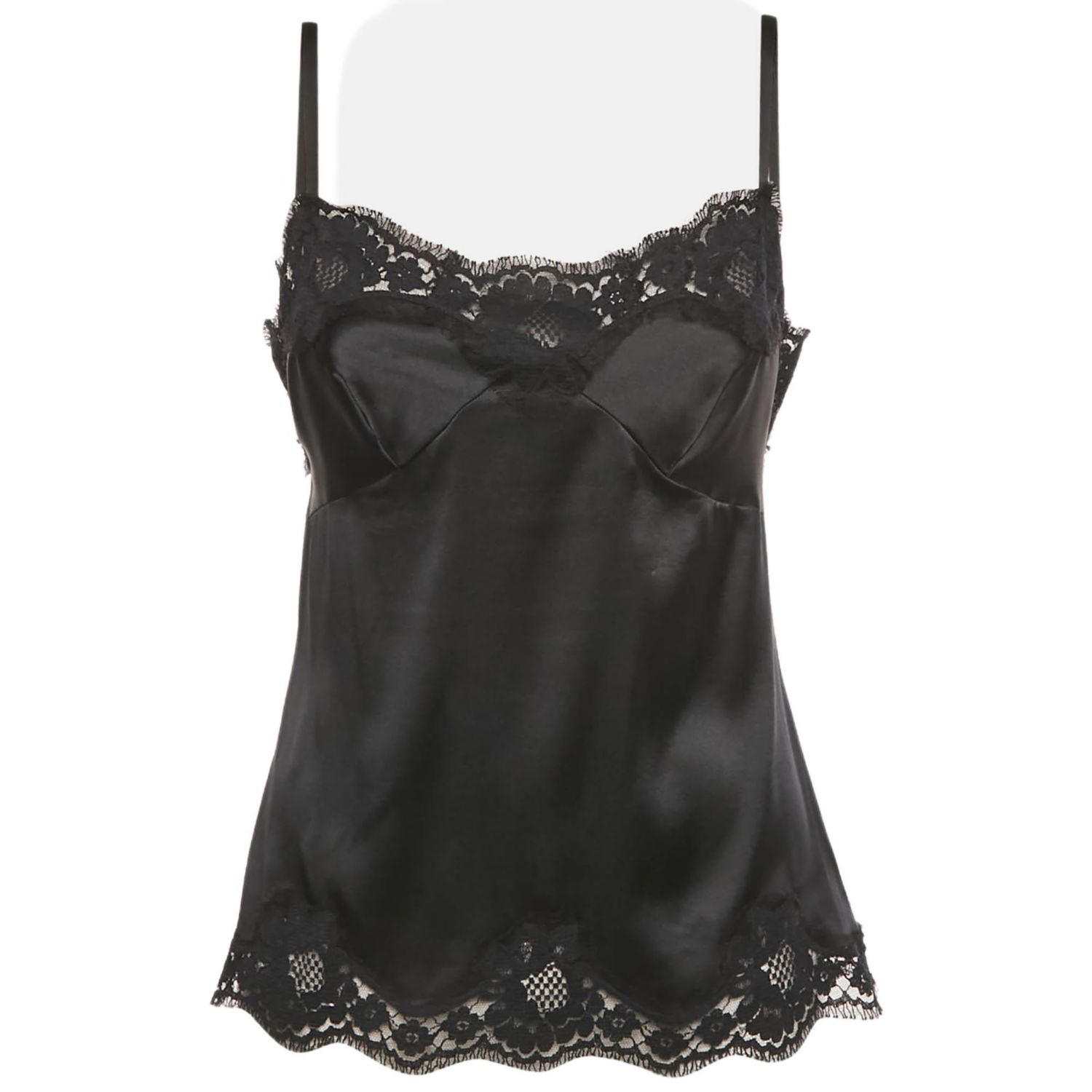 Women's Black Lace Sleeveless Top