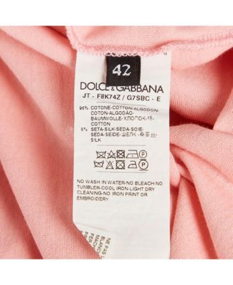 Women's Pink Logo Print Jersey Crewneck T-Shirt