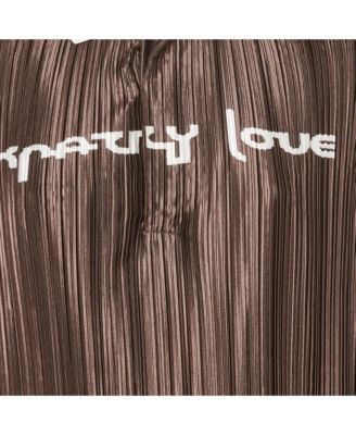 Women's Beige Silk Buttoned A-Line Sleeveless Shirt Blouse