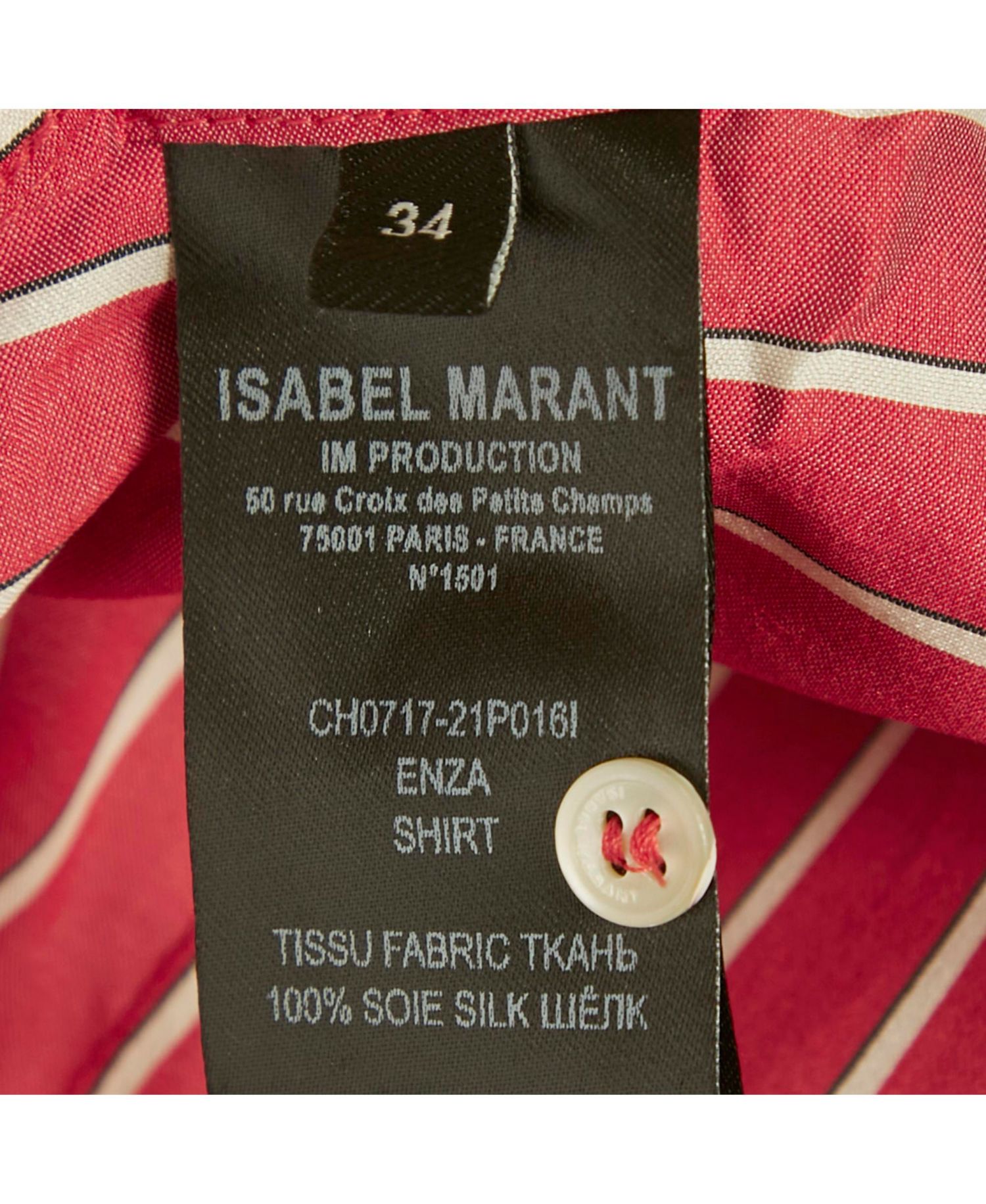 Women's Striped Silk Enza Shirt