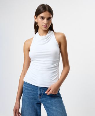 French Connection - Women's Ruched Cowl Neck Top
