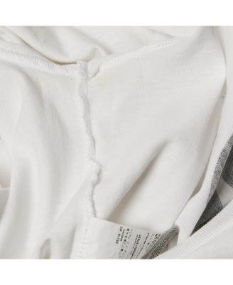 Women's Black And Beige Dice Key Printed Silk Short Sleeve Top