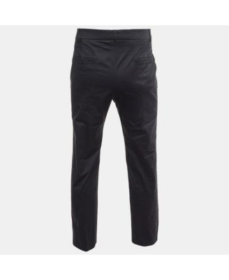 Men's Midnight Blue Cotton Regular Fit Pants