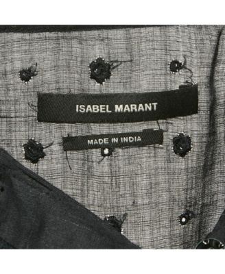 Women's Embroidered Ramie Blouse