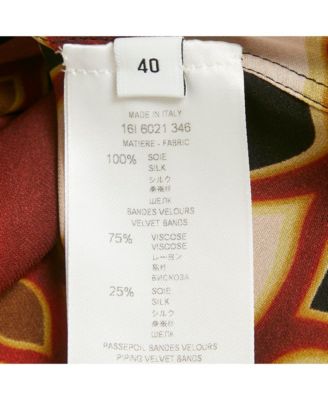 Women's Black Printed Silk Frill Back Open Blouse