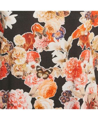 Women's Floral Print Jersey Crewneck T-Shirt