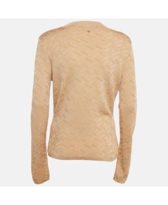 Women's Dark Beige Rib Knit Sweater