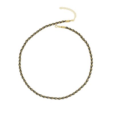 Beaded Chain Necklace Sterling Silver
