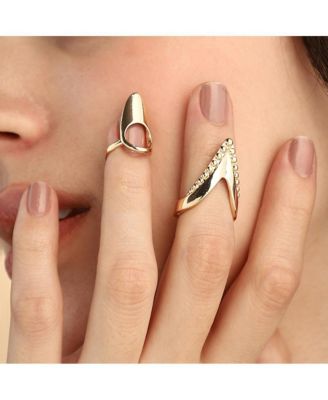 Women's The Piercer Nail Rings - California Gold (Set Of 2)