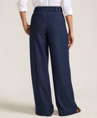 Women's Brushed Flannel Mid Rise Wide Leg Trousers