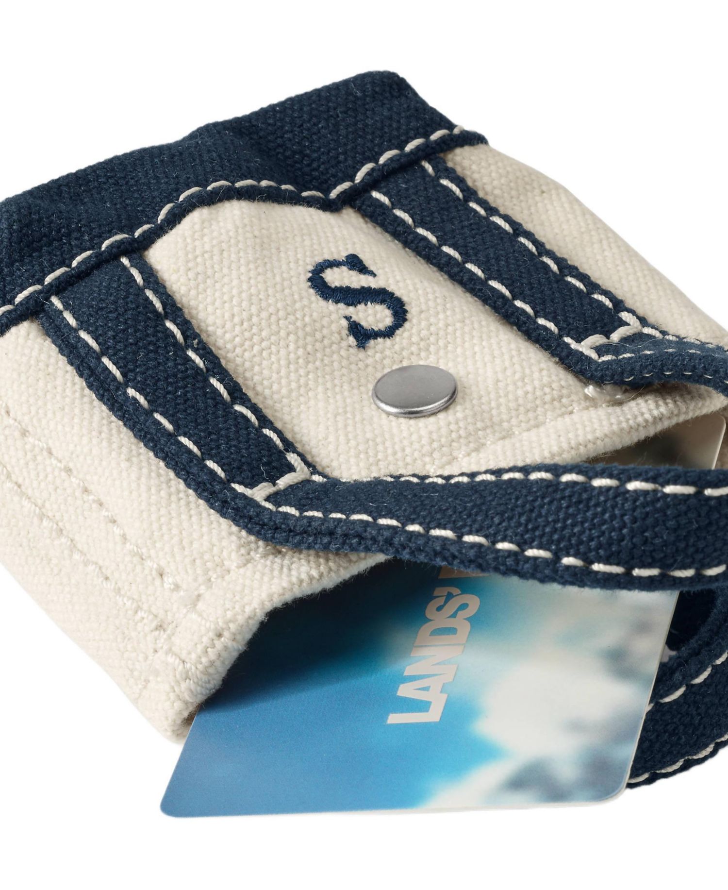 Pre-Monogrammed Letter Micro Canvas Tote
