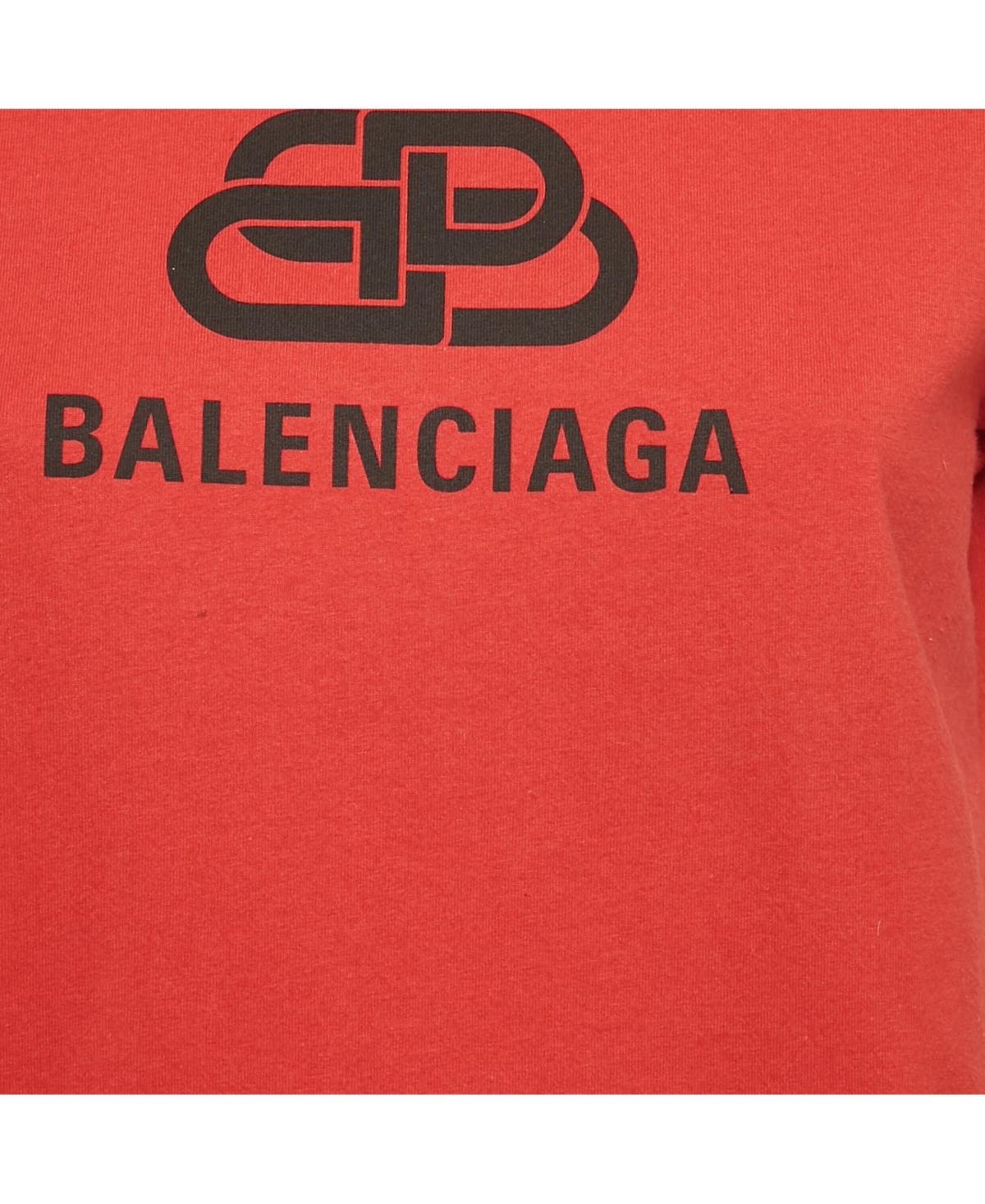 Pre-Owned Balenciaga Women's Logo Print Cotton Short Sleeve T-Shirt