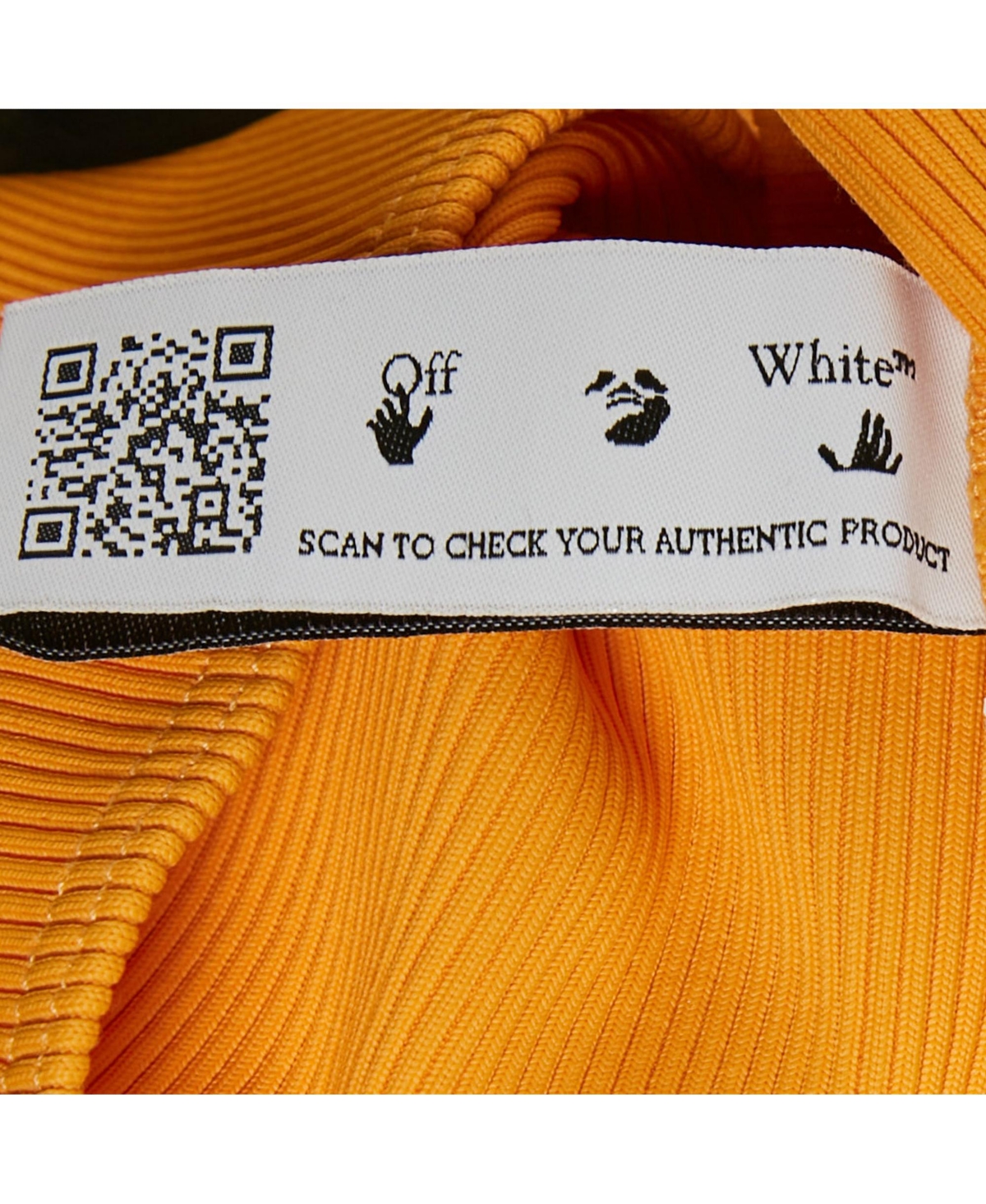 Pre-Owned Off-White Women's Basic Lux Rowing Crop Tank Top