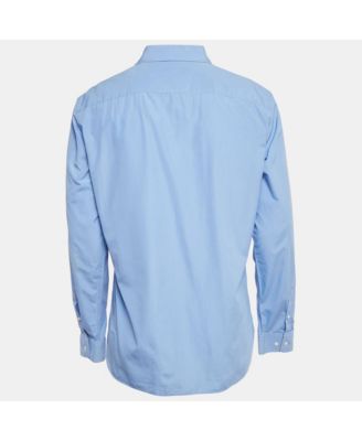 Men's London Blue Cotton Full Sleeve Shirt