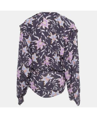 Women's Etoile Floral Print Crepe Oxel Blouse