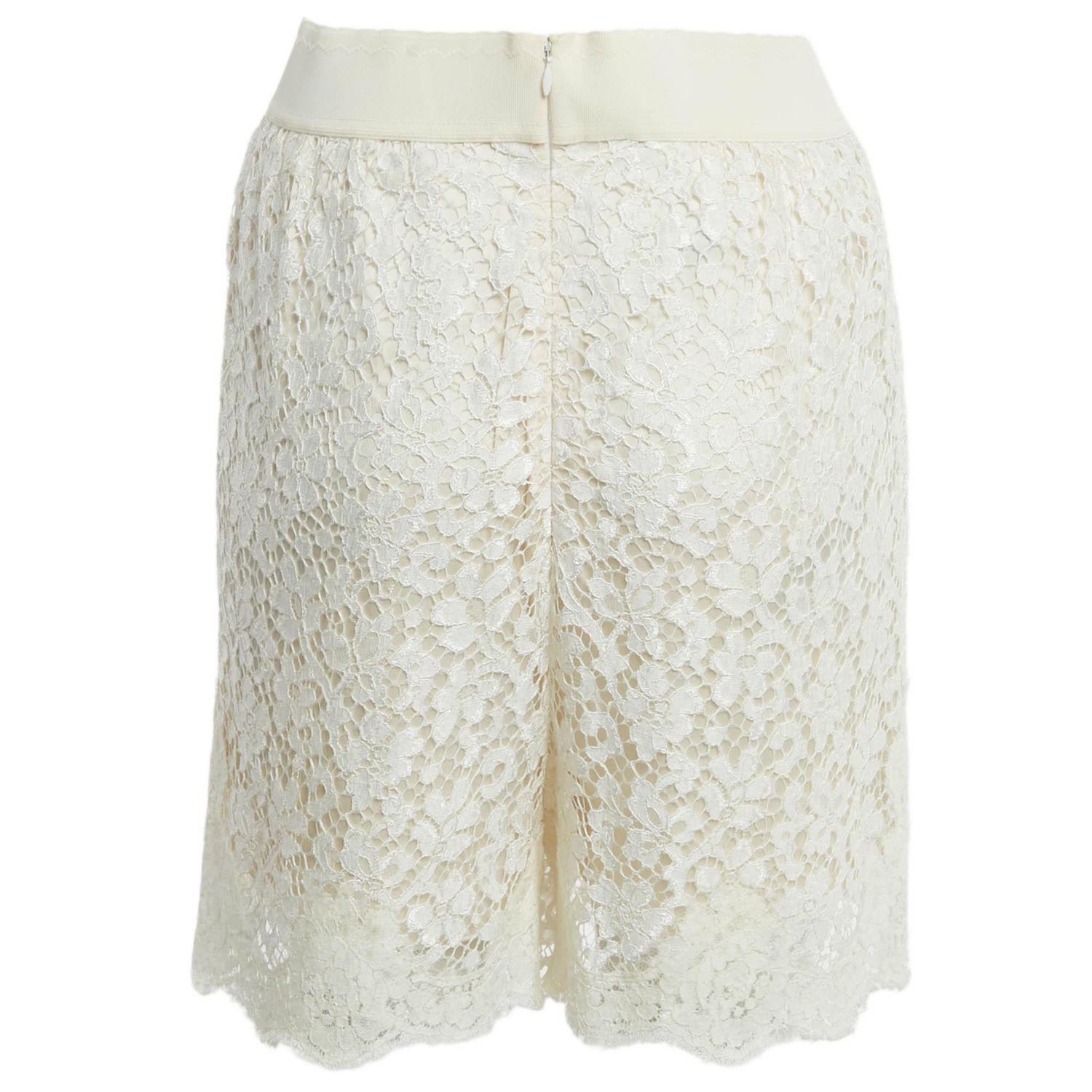 Women's White Lace Shorts
