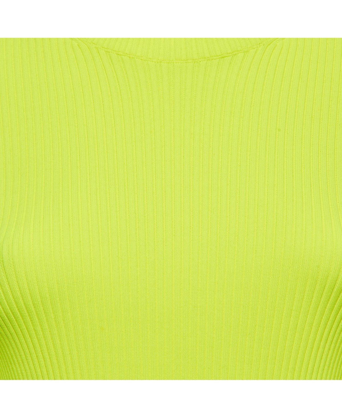 Pre-Owned Balenciaga Women's Fluorescent Green Rib Knit Sweater