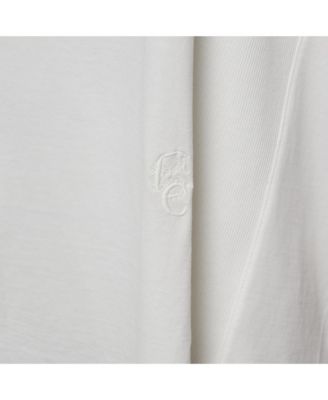 Women's White Cotton Jersey Loose Fit T-Shirt