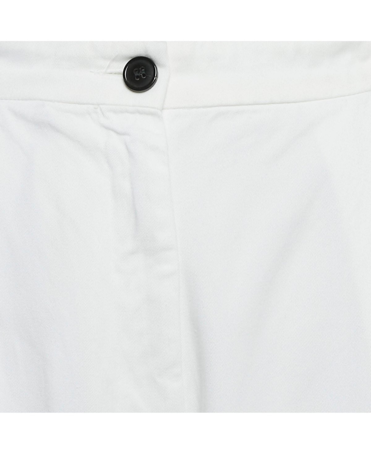 Pre-Owned Dries Van Noten Women's White Cotton Drill Tapered Jeans