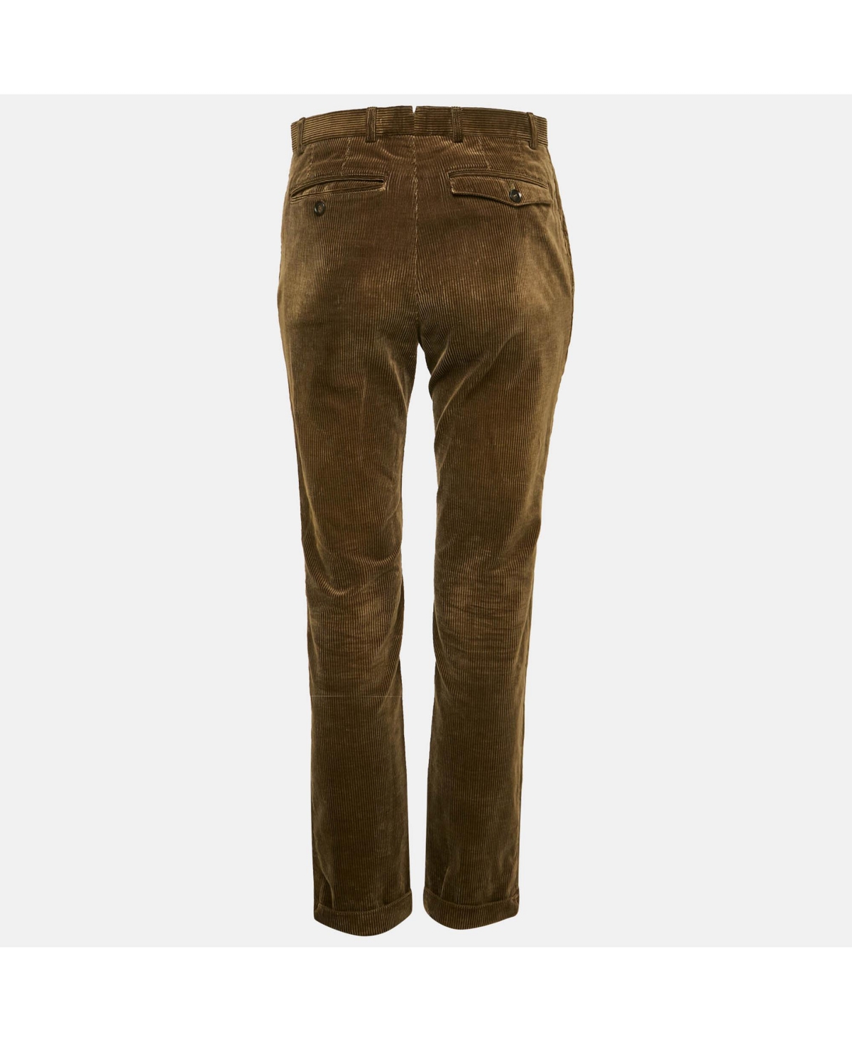 Pre-Owned Burberry Women's Prorsum Khaki Green Corduroy Pants