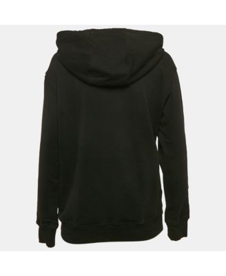 Women's Pink Monogram Print Cotton Crew Neck Sweatshirt