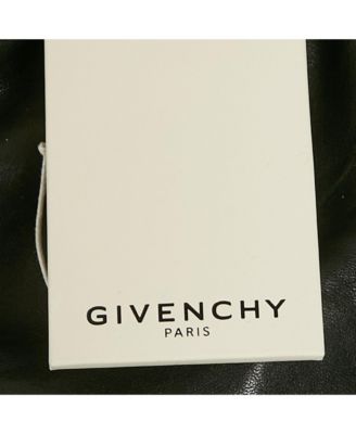 Men's Black Leather Monogram Bomber Jacket