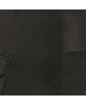 Women's Black Knit Lace-Up Jumpsuit