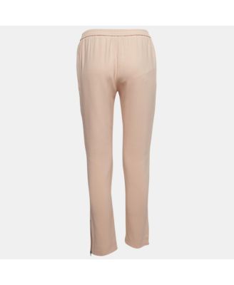 Women's Pink Stretch Crepe Tamara Trousers