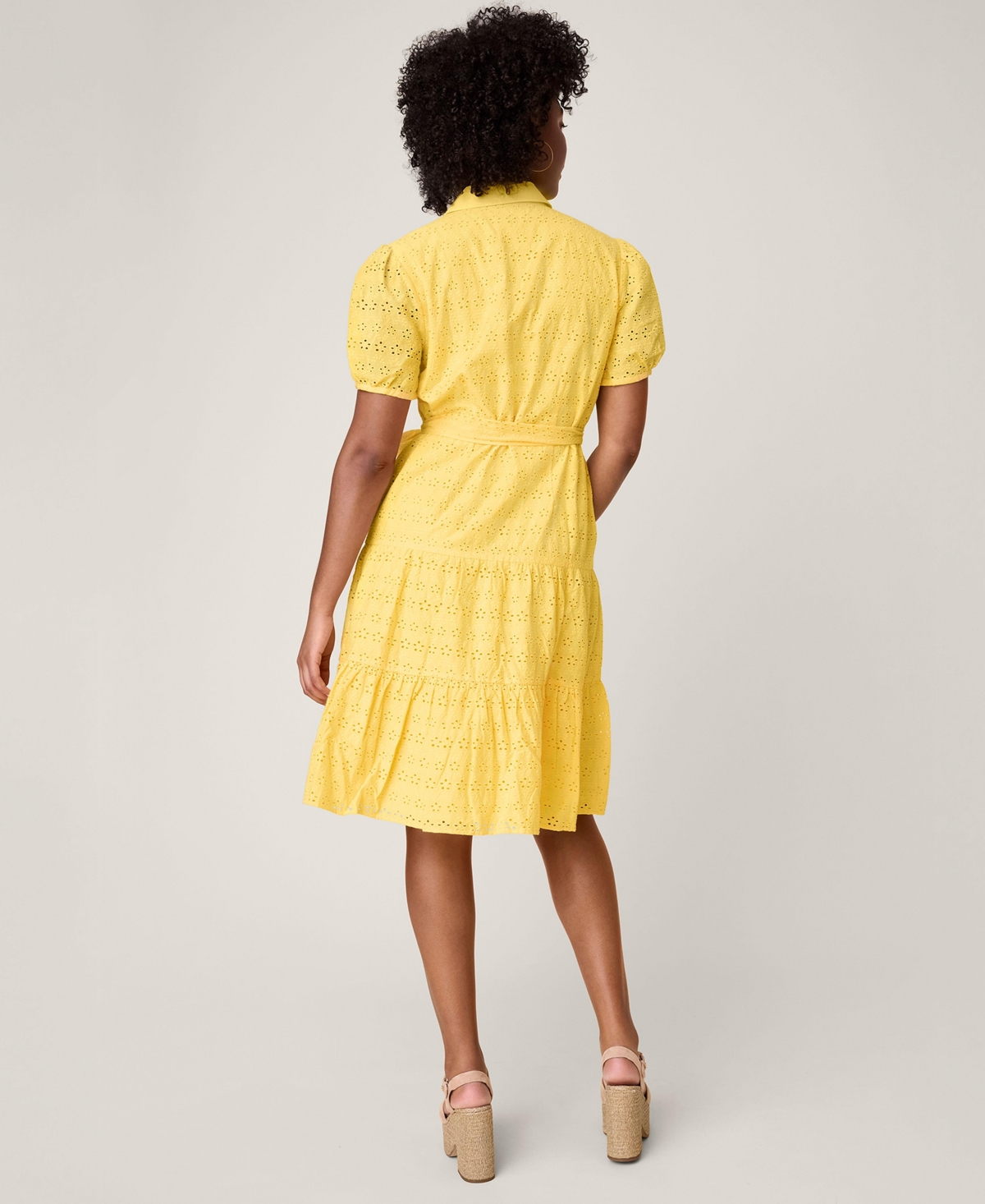 UNTUCKit Women's Cotton Eyelet Short Sleeve Augusta Dress