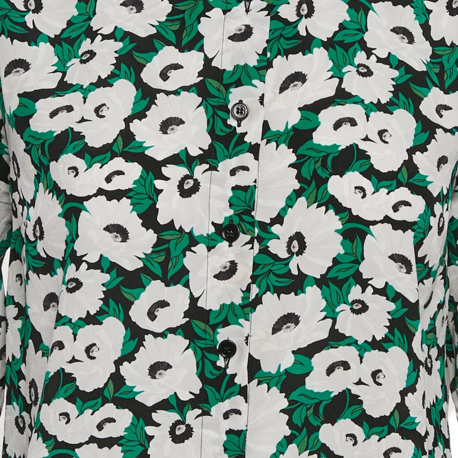 Women's Green Silk Top