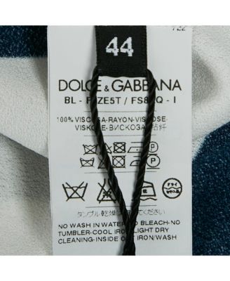 Women's Blue/white Striped Crepe Oversized Top