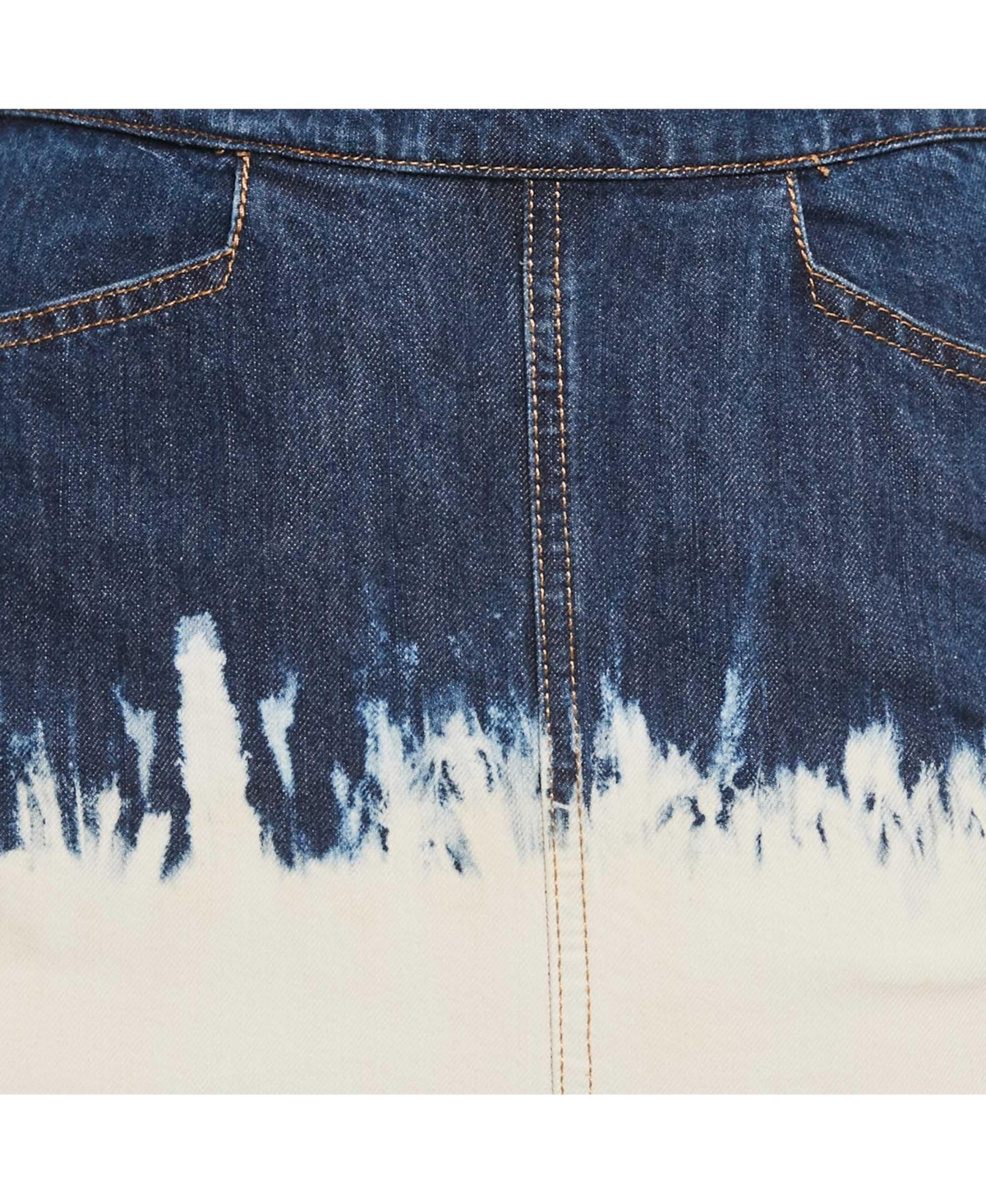 Pre-Owned Isabel Marant Women's Etoile Blue Tie-Dye Denim Skirt