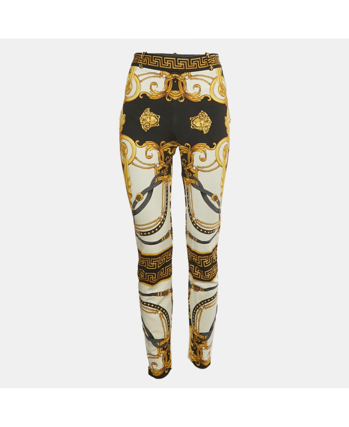 Pre-Owned Versace Women's Rodeo Barocco Print Jersey Leggings