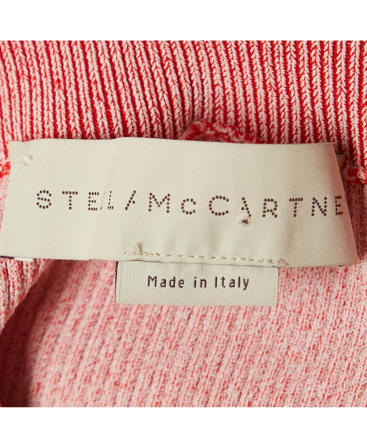 Pre-Owned Stella Mccartney Women's Red Knit Slit Midi Skirt