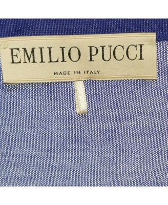 Women's Blue Lace Trim Knit Cardigan