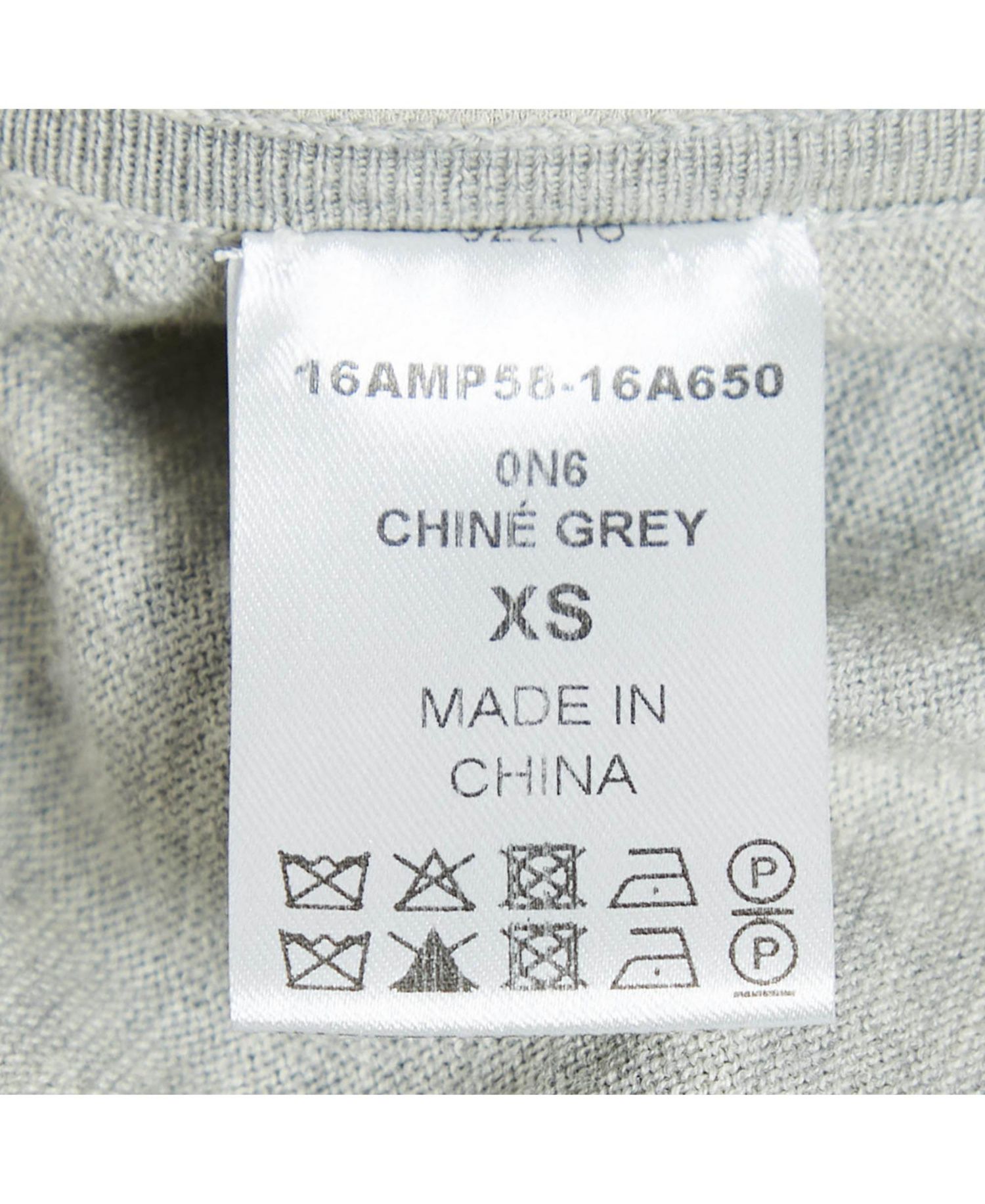 Women's Grey Wavy Embroidered Silk And Jersey Top
