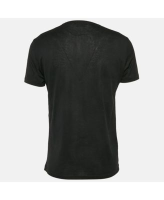 Women's Black Ribcage Print Cotton T-Shirt