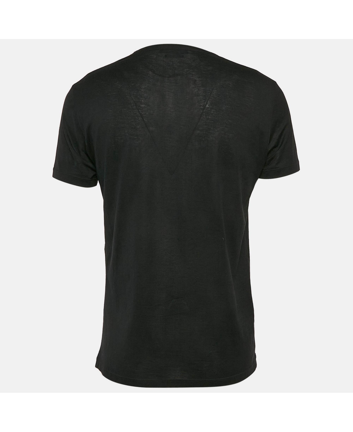 Pre-Owned Alexander Mcqueen Women's Black Ribcage Print Cotton T-Shirt