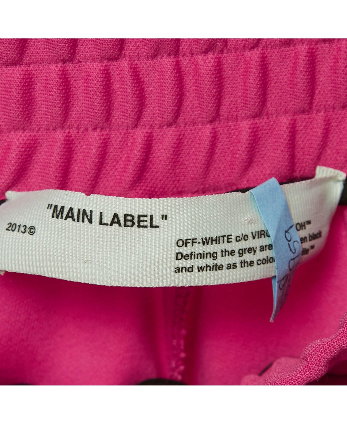 Pre-Owned Off-White Women's Pink Cotton Jersey Side Striped Track Pants