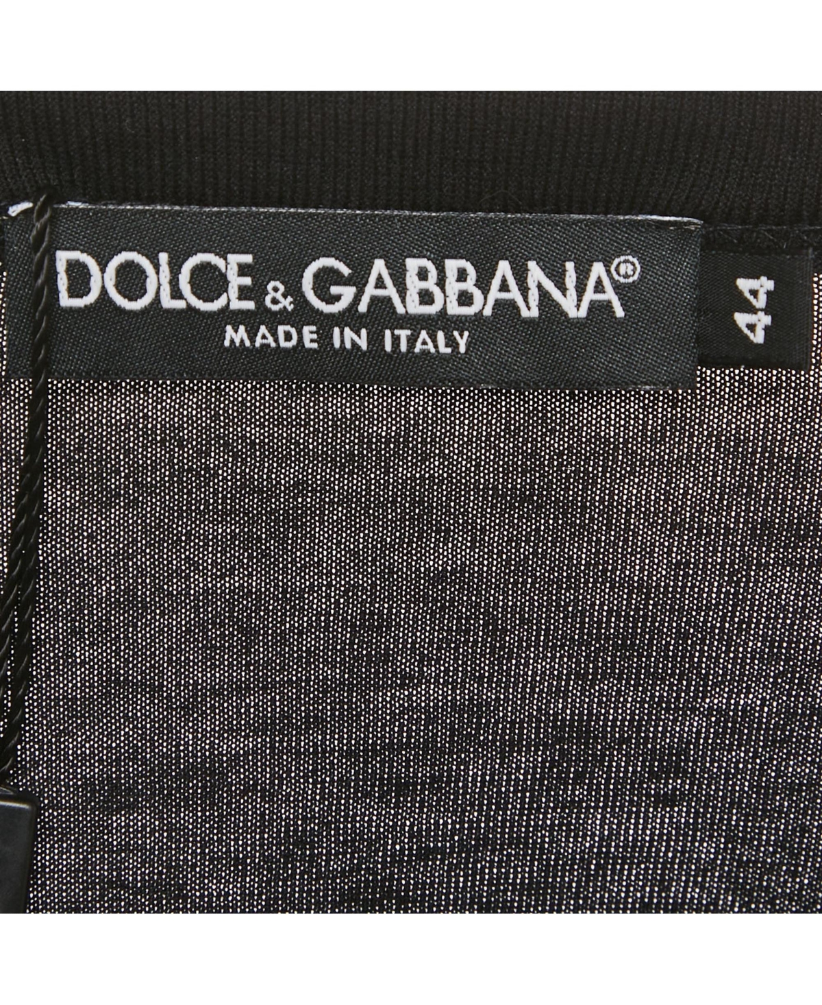 Pre-Owned Dolce & Gabbana Men's Black Crown Embroidered Jersey T-Shirt
