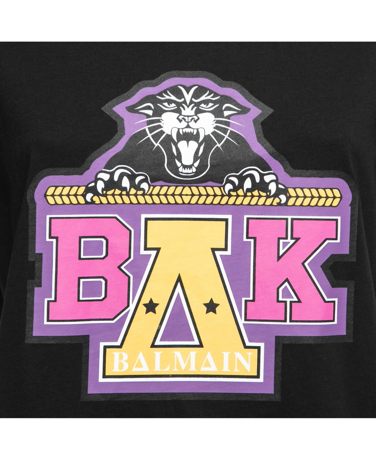 Pre-Owned Balmain Women's X Beyonce Black Cotton Logo T-Shirt