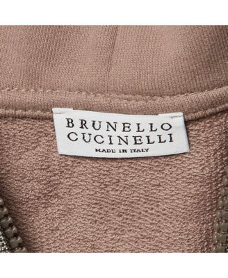 Women's Mauve Pink Cotton Monili Detail Hoodie