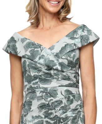 Petite Off-The-Shoulder Long Dress