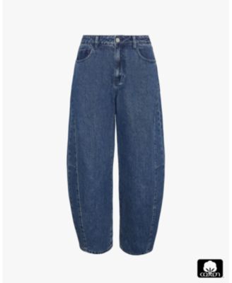 Women's Mid Rise Barrel Jeans
