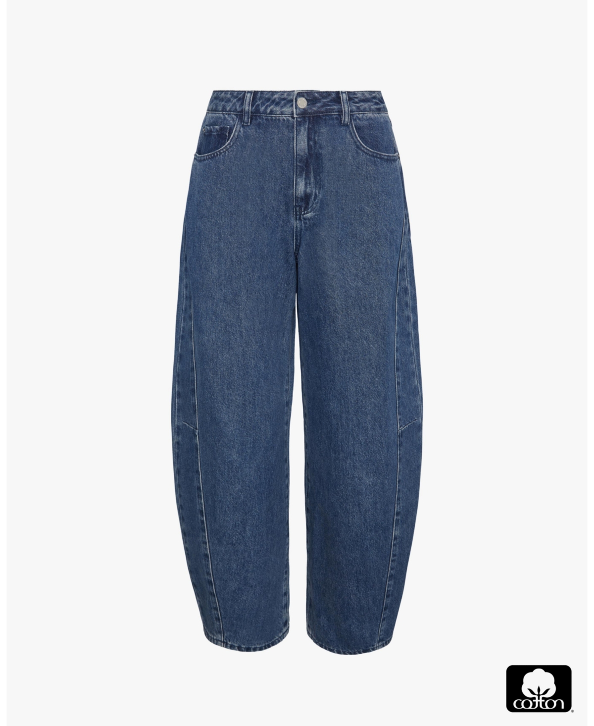 WeWoreWhat Women's Mid Rise Barrel Jeans