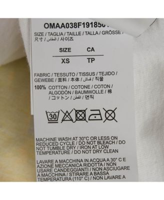 Men's White Arrow Paint Jersey Oversized T-Shirt