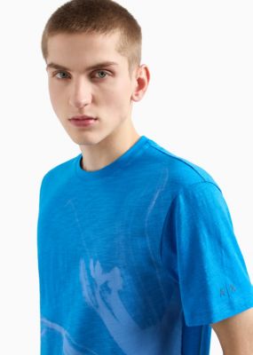 Men's Floral Print Cotton T-Shirt