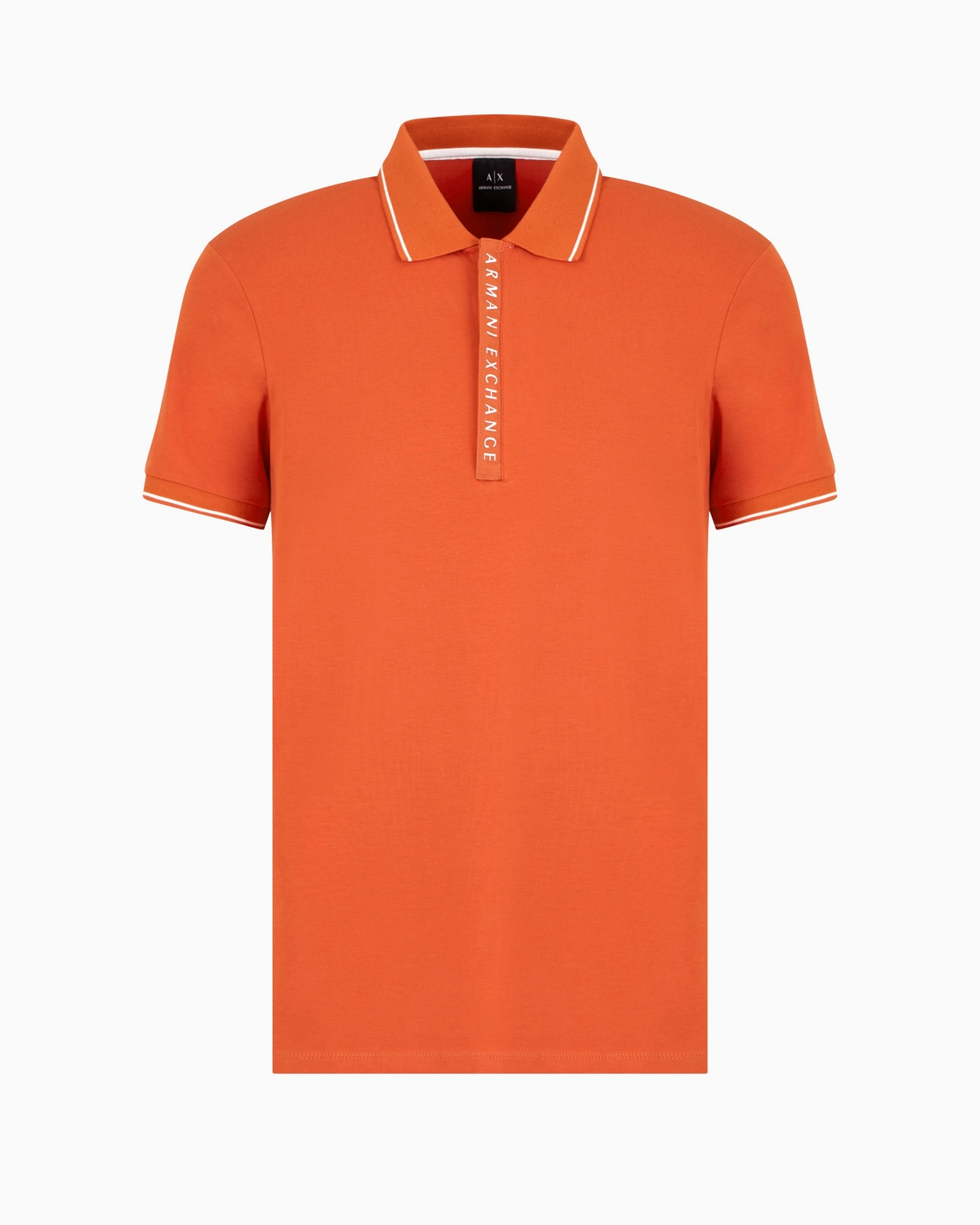 A|X Armani Exchange Men's Short Sleeve Logo Placket Polo Shirt