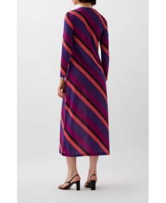 Women's Stripes Lurex Jersey Dress