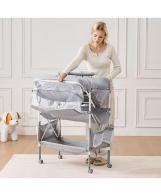 Foldable Baby Diaper Changing Station with Storage Drawers